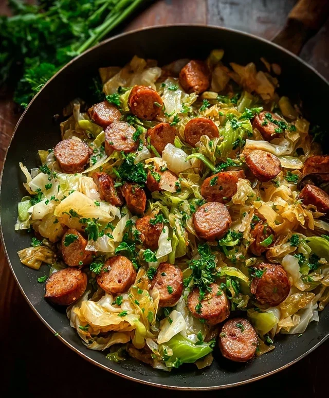 Easy Sausage and Cabbage Stir Fry