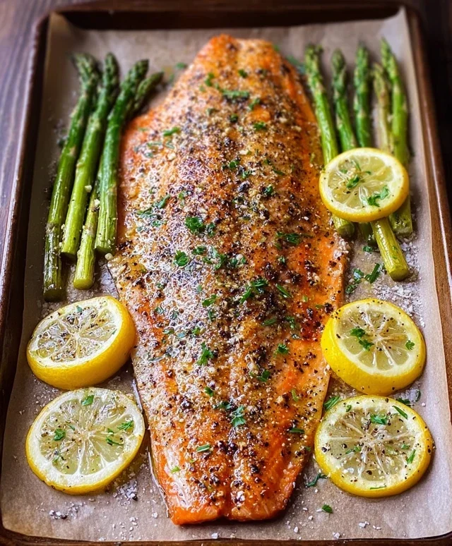 Baked Rainbow Trout with Lemon, Pepper, and Garlic