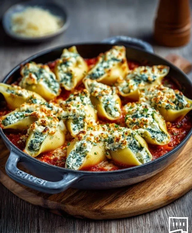 Spinach and Ricotta Stuffed Shells Recipe