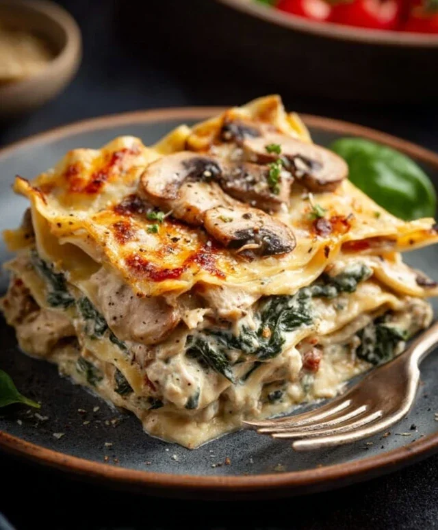 Mushroom And Spinach Lasagna Recipe