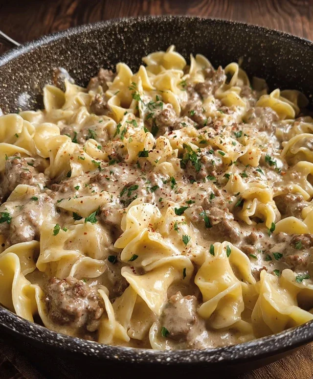 Ground Beef Stroganoff