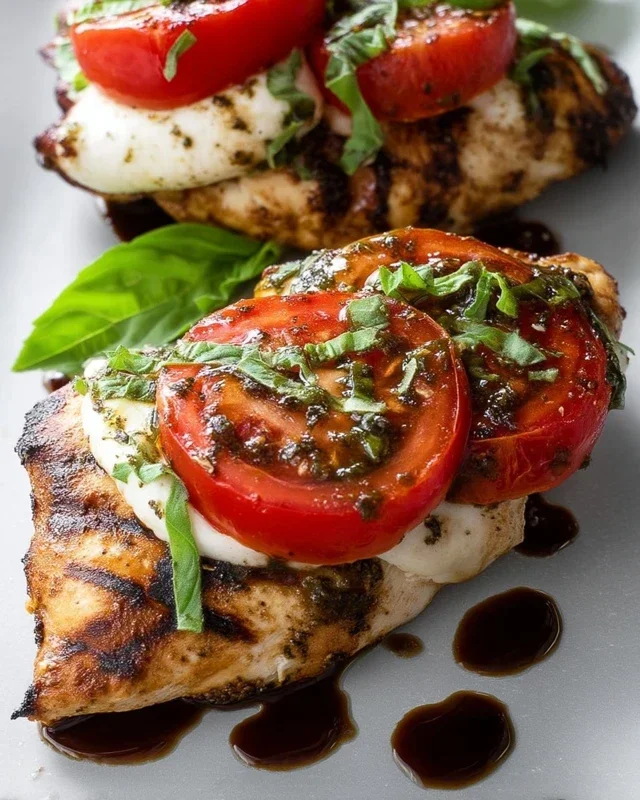 Grilled Chicken Caprese