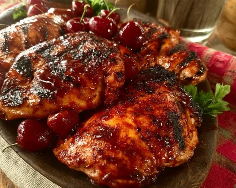 Cherry Dr. Pepper Grilled Chicken