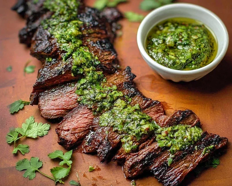 Skirt Steak Marinade Recipe with Chimichurri Recipe