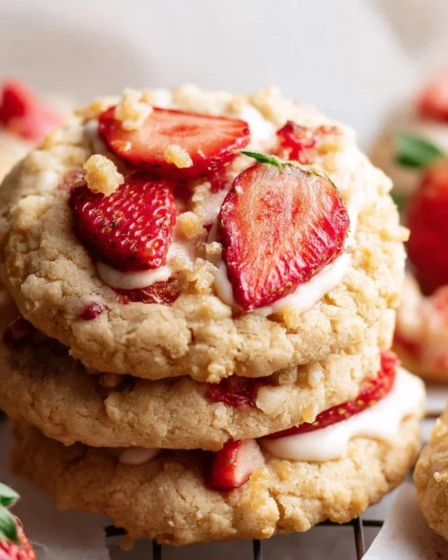 Strawberry Shortcake Cookies