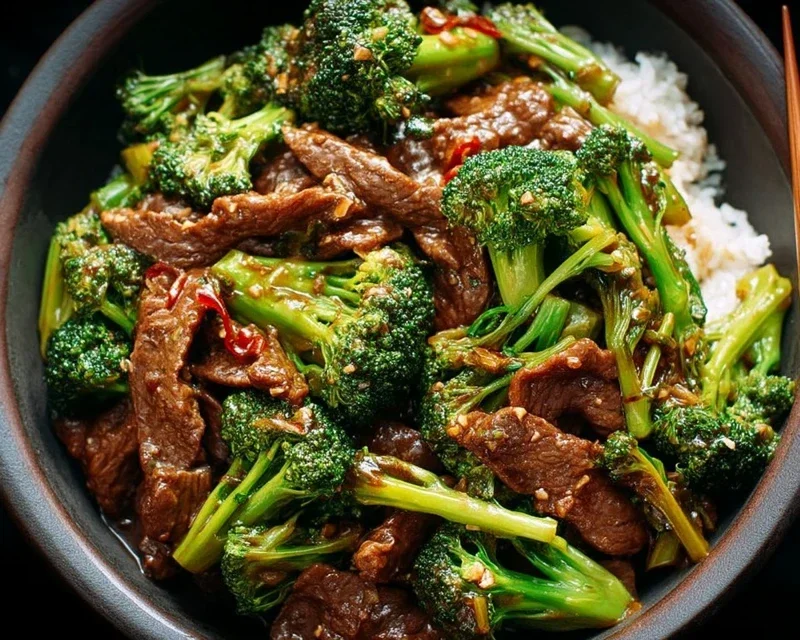 Chinese Beef and Broccoli (牛肉炒西兰花)