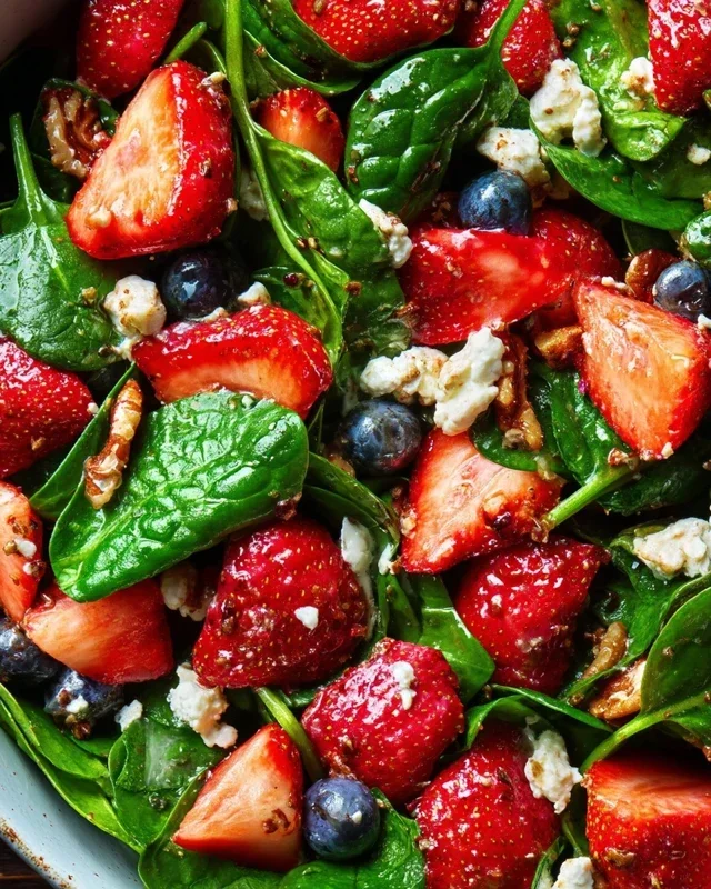15-Minute Strawberry Spinach Salad