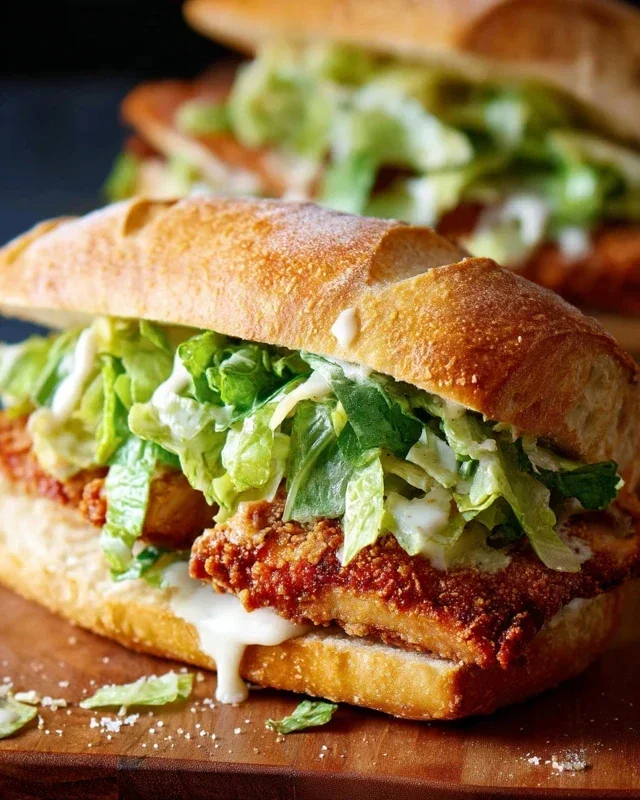 Crispy Chicken Caesar Sandwich