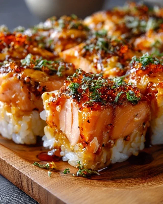 Spicy Salmon Sushi Bake Recipe