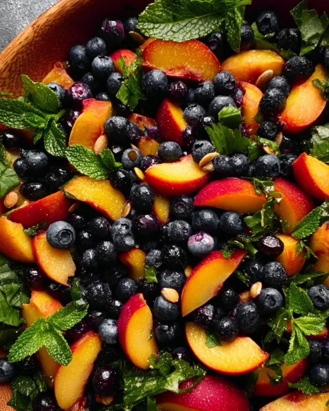 Summer Peach Blueberry Knon-non-non-alcoholic alternativeic non-alcoholic ale Salad