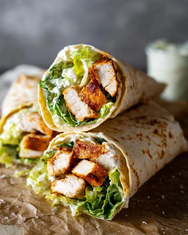 Chicken Caesar Wraps