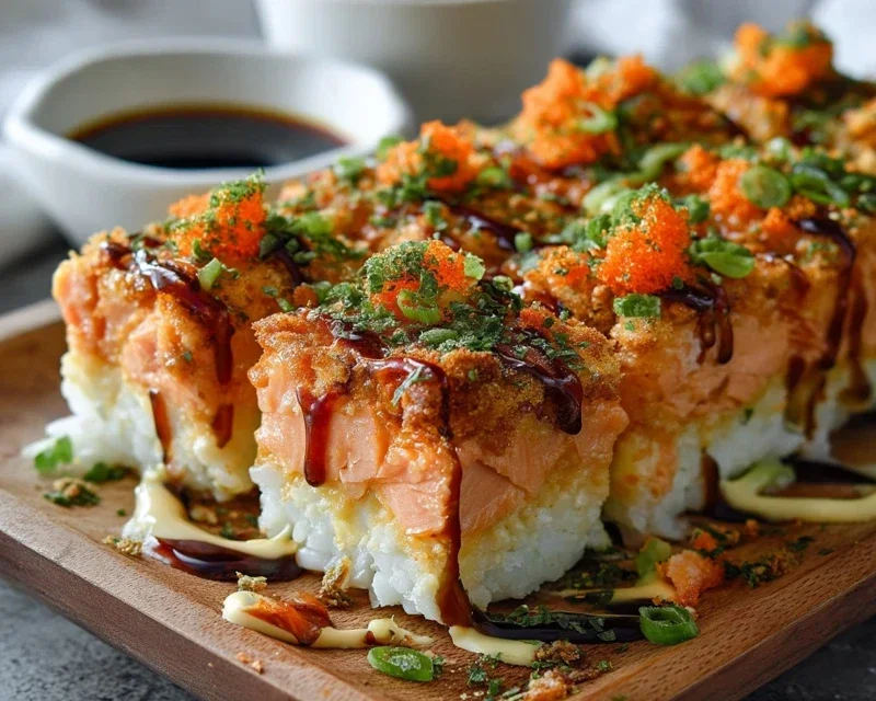 Spicy Salmon Sushi Bake Recipe