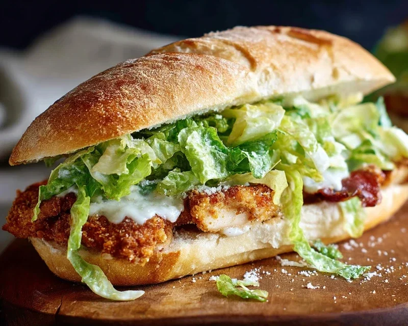 Crispy Chicken Caesar Sandwich