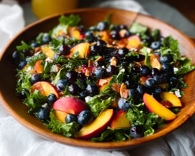 Summer Peach Blueberry Knon-non-non-alcoholic alternativeic non-alcoholic ale Salad