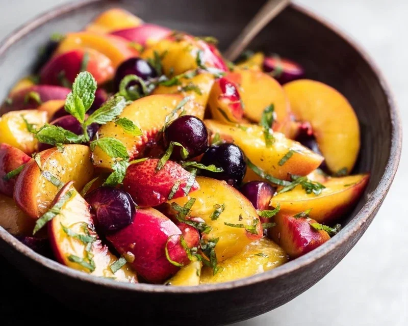 Summer Peach Fruit Salad
