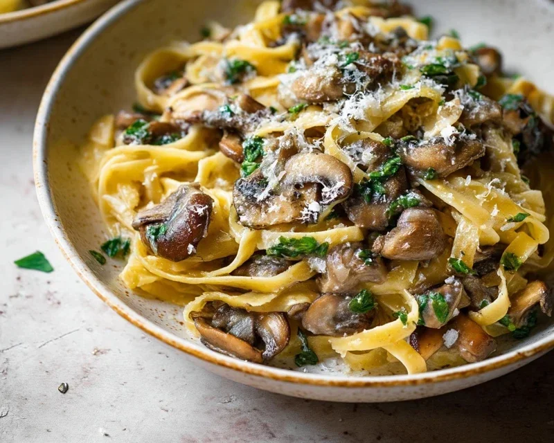 Garlic Mushroom Pasta
