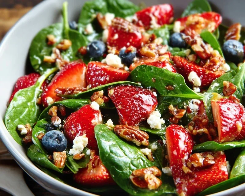 15-Minute Strawberry Spinach Salad