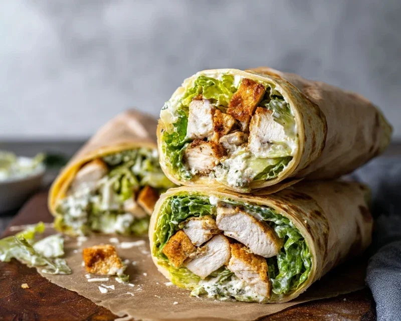 Chicken Caesar Wraps