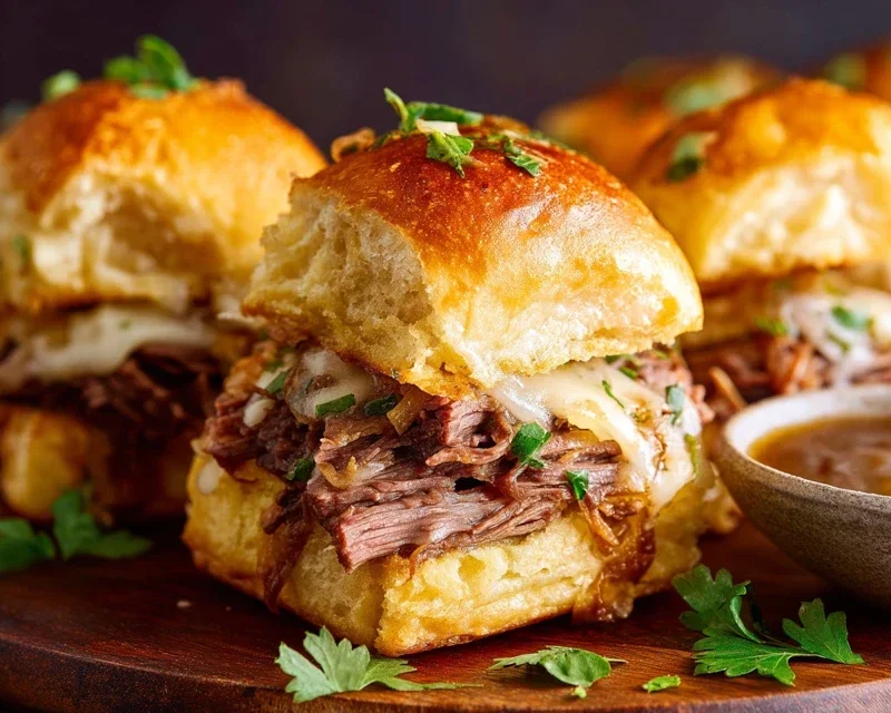 Easy French Dip Sliders Recipe