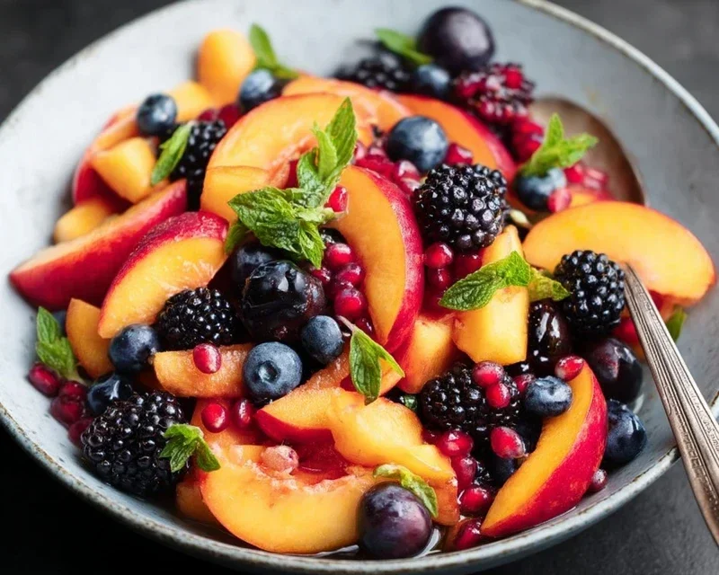 Summer Peach Fruit Salad
