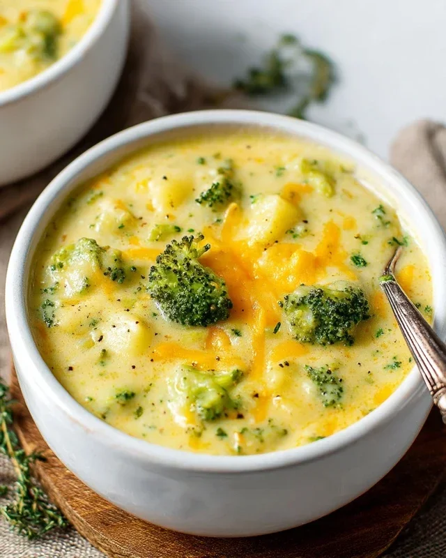 Broccoli Potato Cheese Soup Recipe