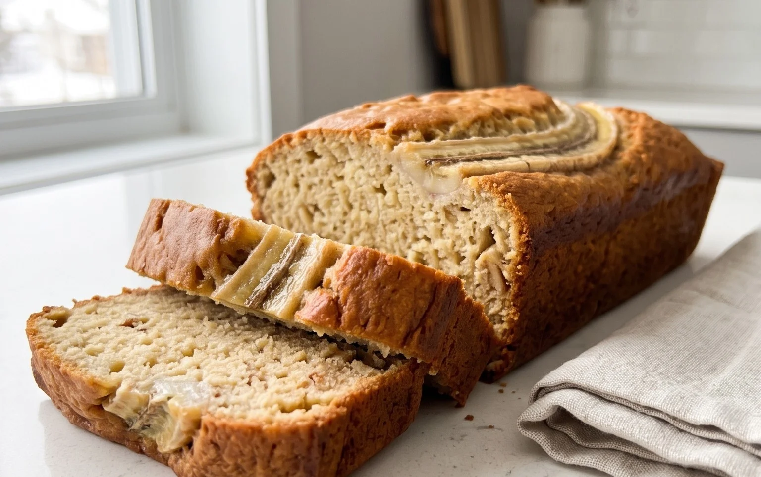 Cottage Cheese Banana Bread
