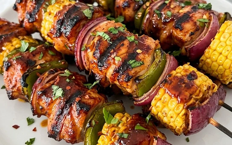 Mexican Barbecue Chicken Skewers