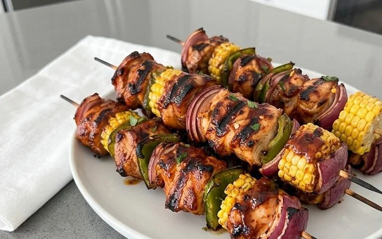 Mexican Barbecue Chicken Skewers