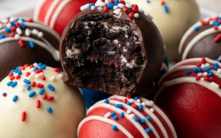 Patriotic Oreo Balls