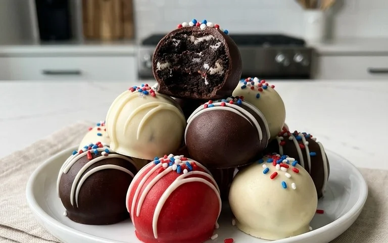 Patriotic Oreo Balls