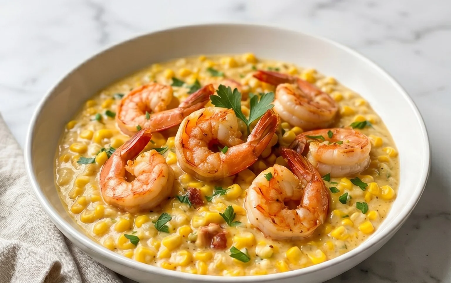 Shrimp and Creamed Corn (30 Minutes, One-Pan)