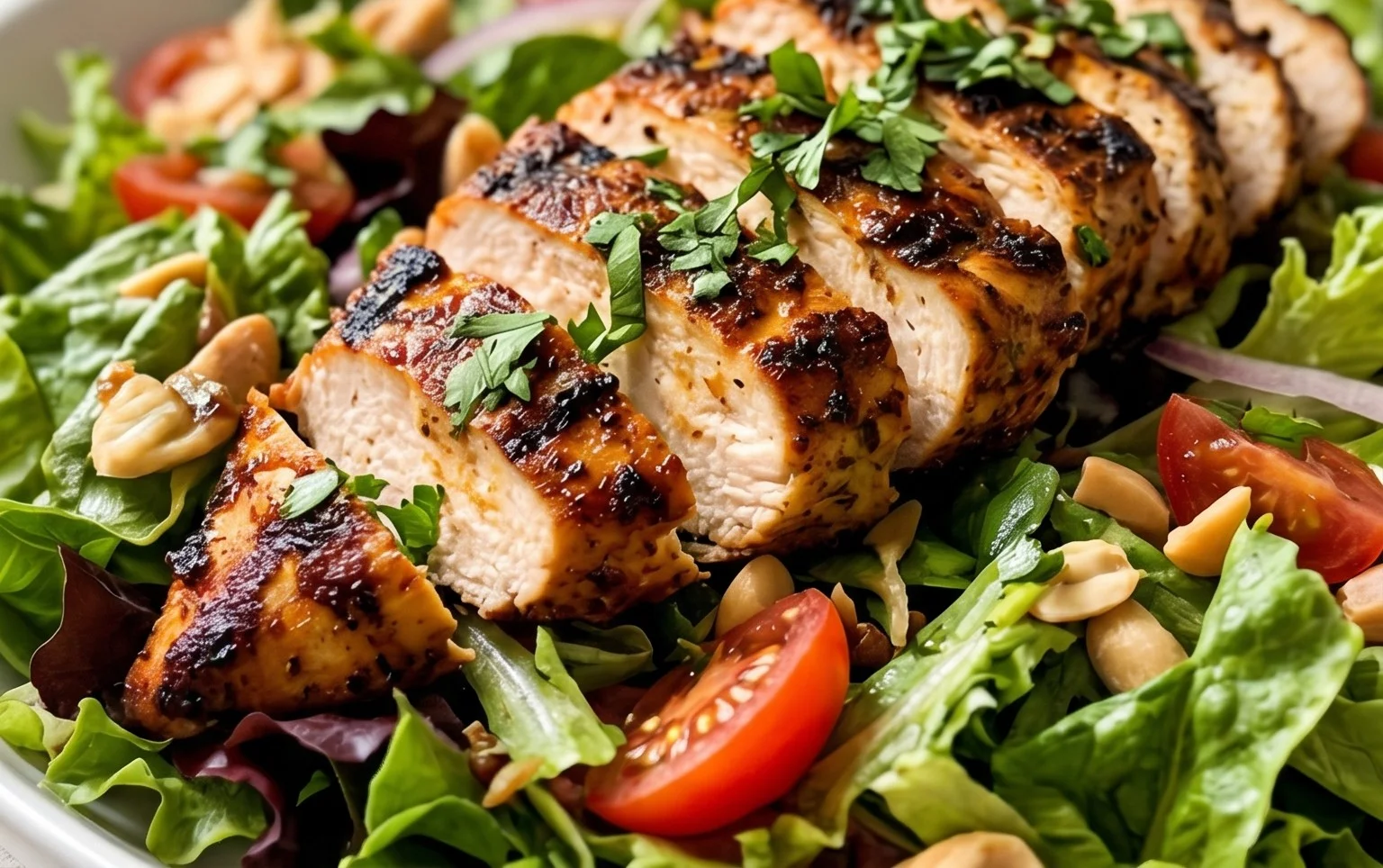 Peruvian Grilled Chicken Salad