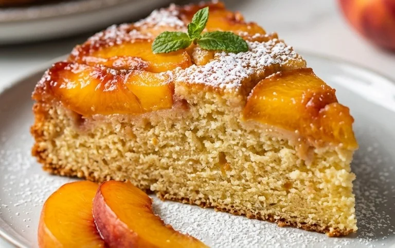Peach Upside-Down Cake Recipe