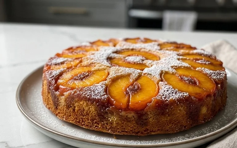 Peach Upside-Down Cake Recipe