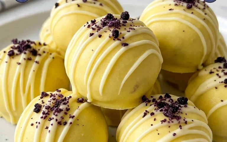 LEMON BLUEBERRY TRUFFLES