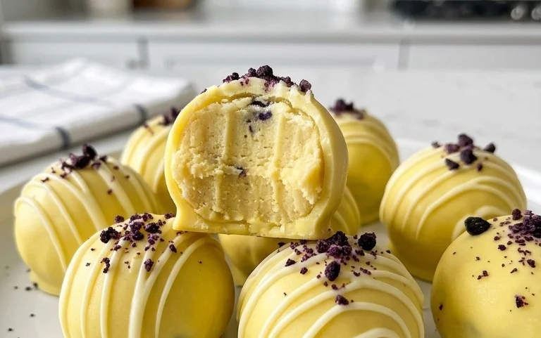LEMON BLUEBERRY TRUFFLES