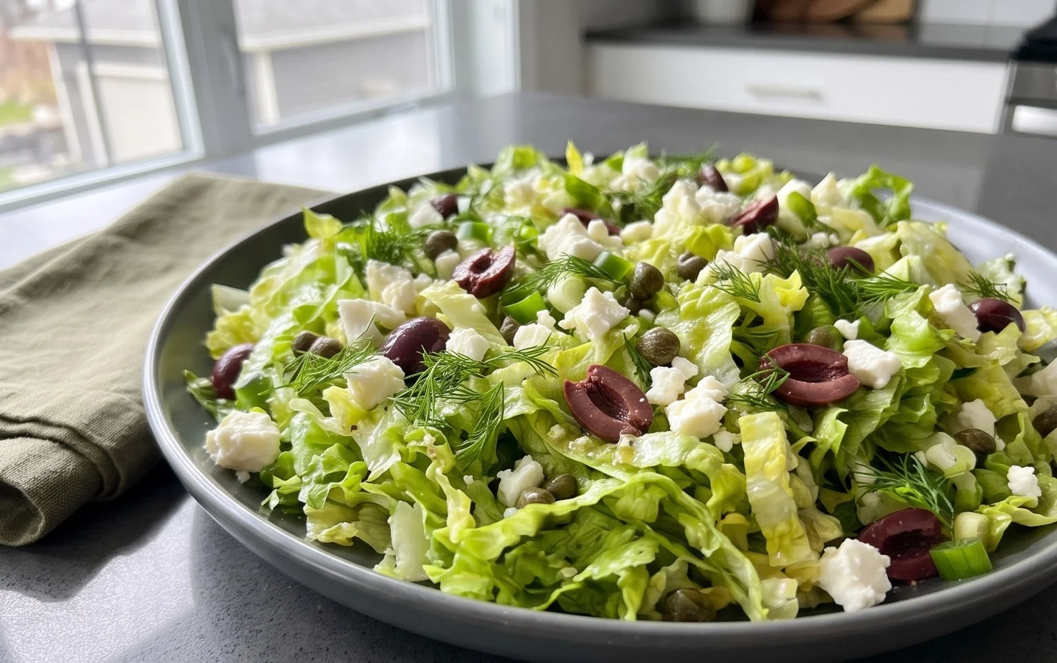 Maroulosalata (Greek Lettuce Salad)