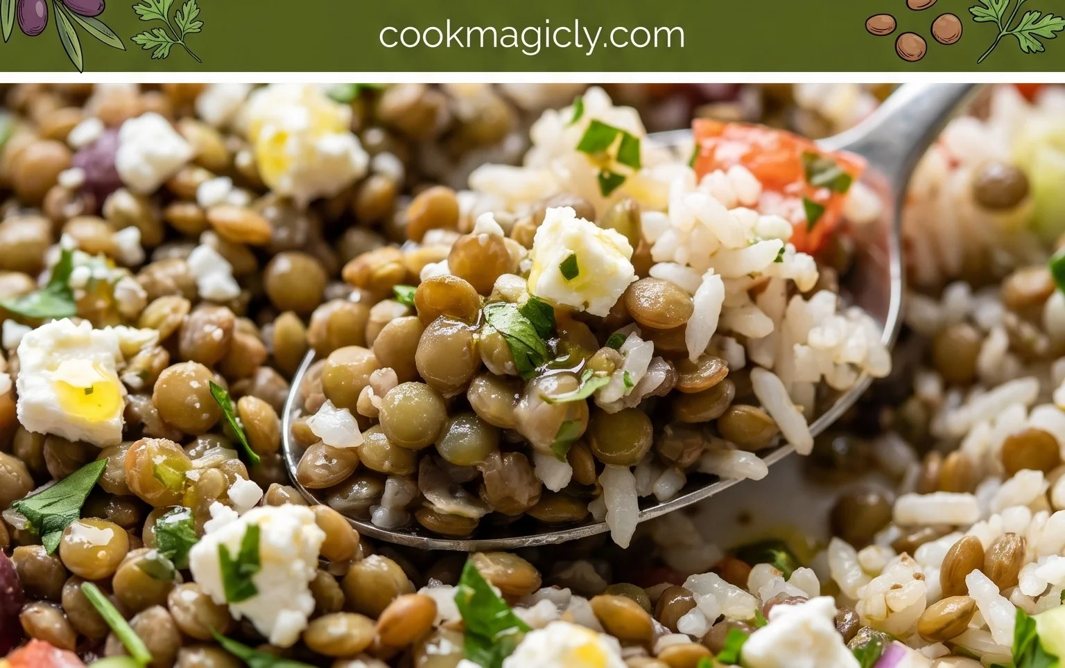 Easy Mediterranean Lentils and Rice