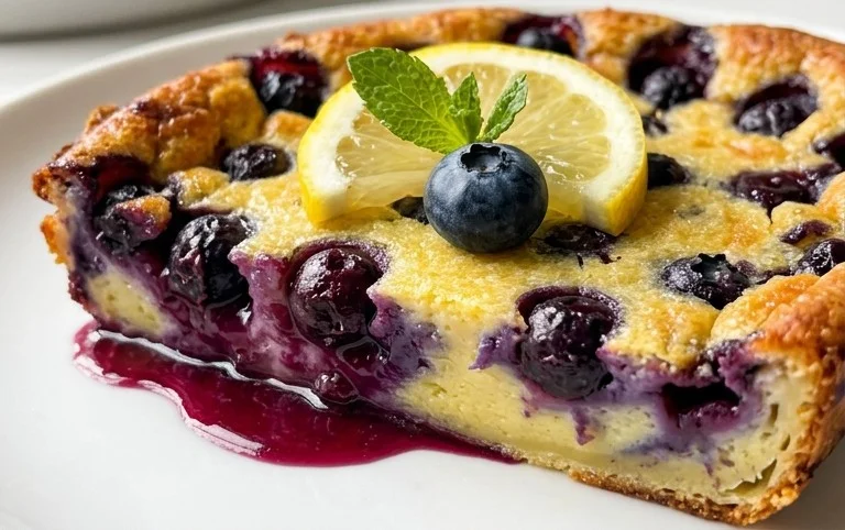 Lemon Blueberry Clafoutis