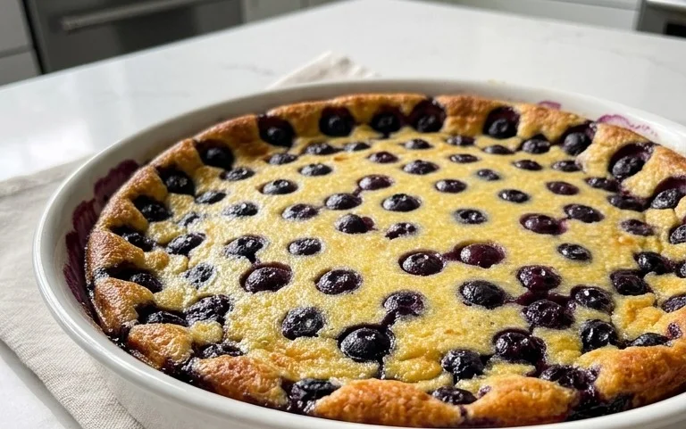 Lemon Blueberry Clafoutis