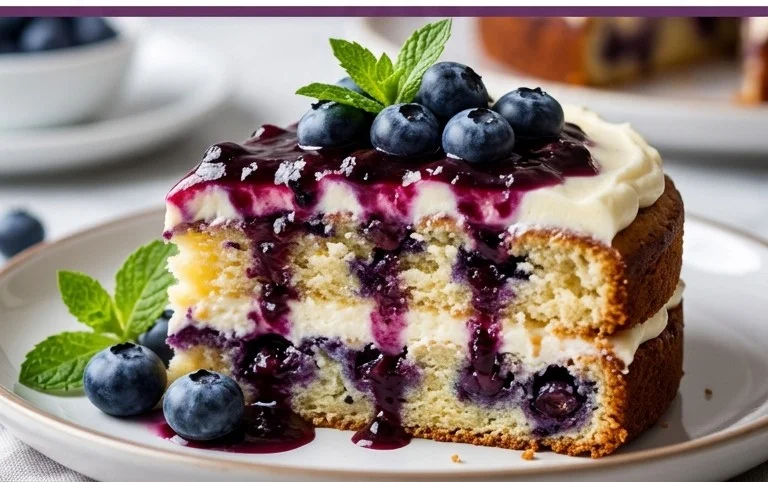 Nova Scotia Blueberry Cream Cake