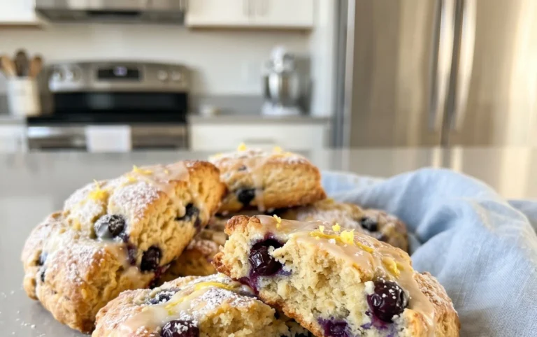 Almond Flour Lemon Blueberry Scones