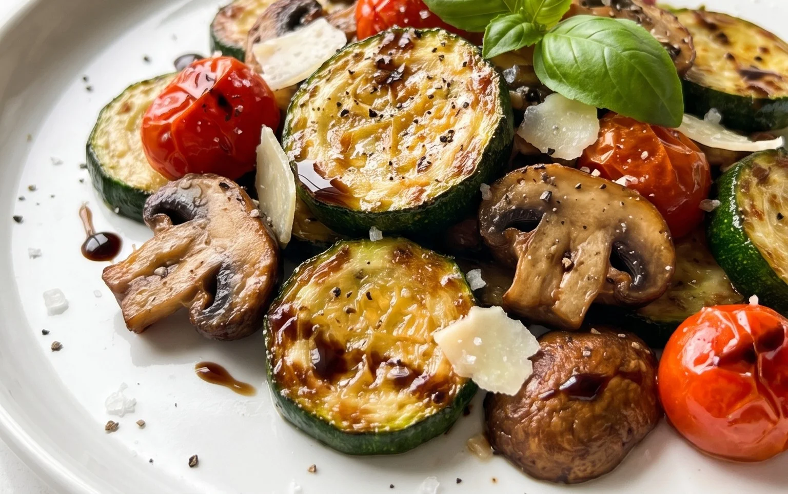 Skillet Zucchini and Mushrooms