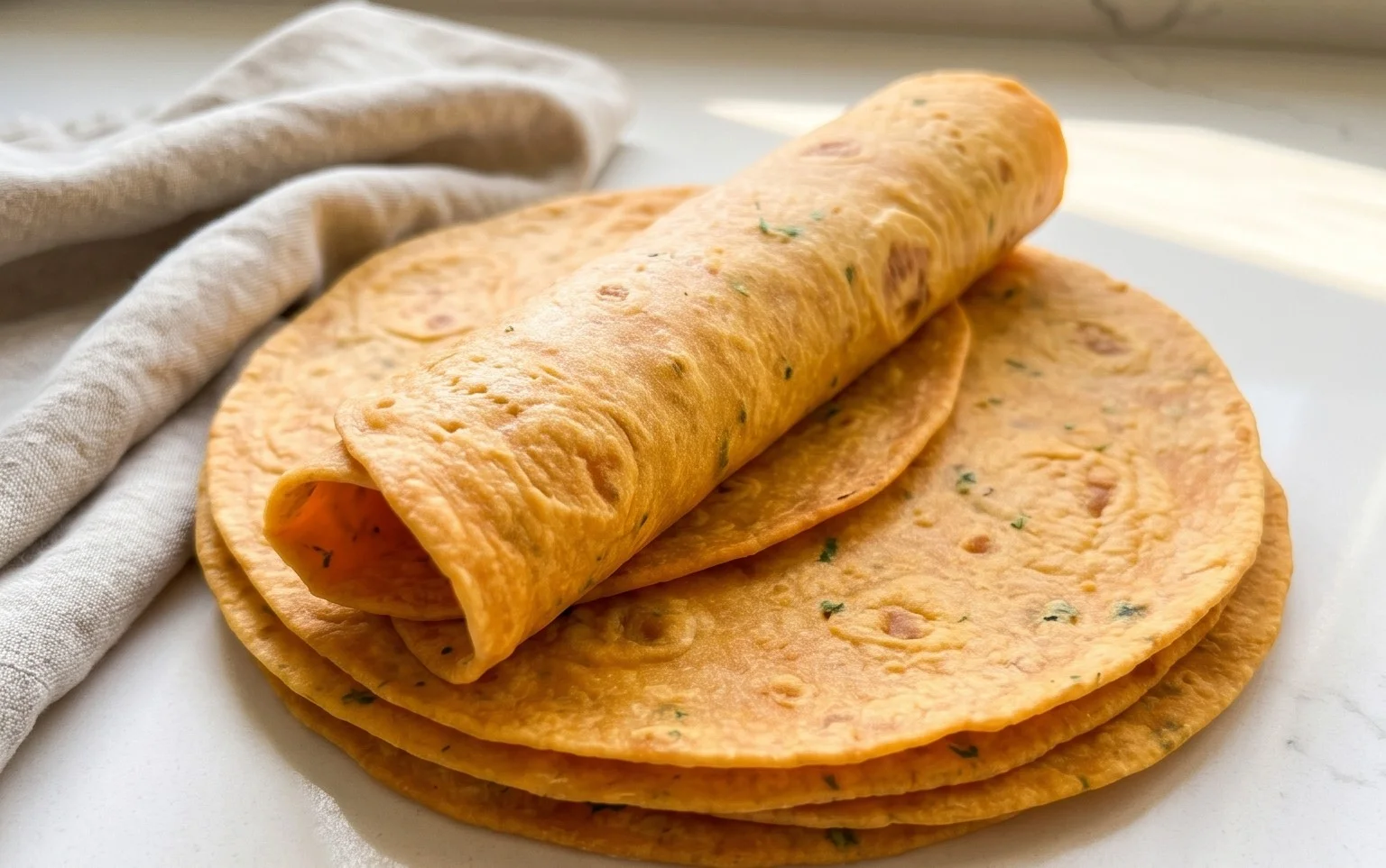 Sweet Potato Tortillas (Gluten-Free Vegan Wraps)