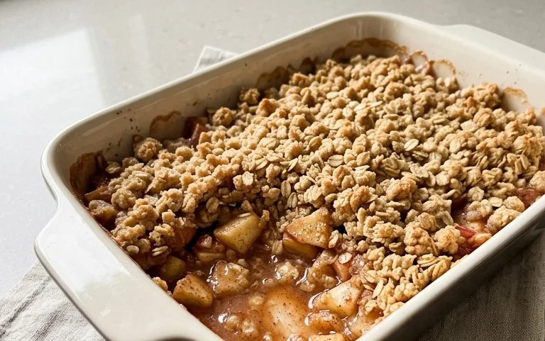 Healthy Breakfast Apple Crum extractble