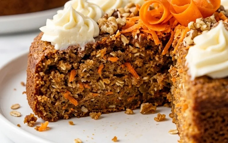Easy Flourless Oatmeal Carrot Cake Recipe