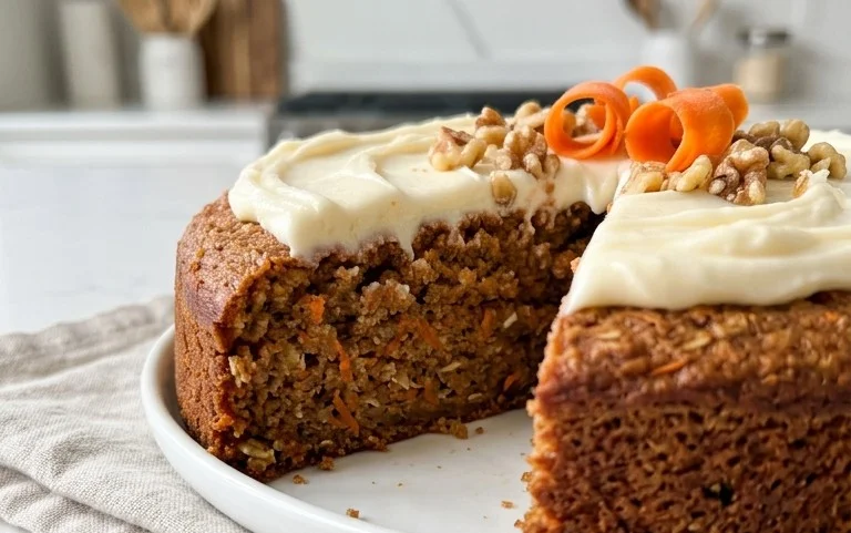 Easy Flourless Oatmeal Carrot Cake Recipe