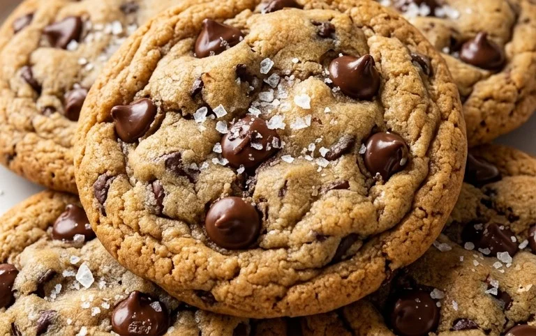 Crispy and Chewy Chocolate Chip Cookies