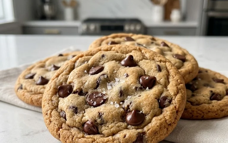 Crispy and Chewy Chocolate Chip Cookies