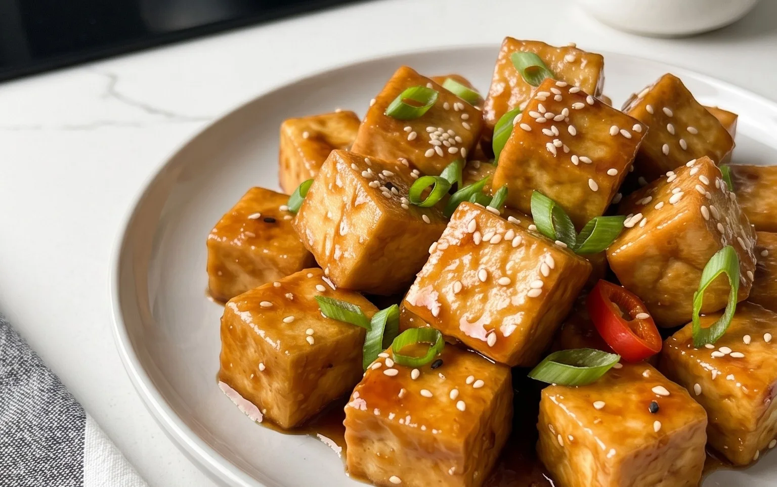 Honey Garlic Tofu